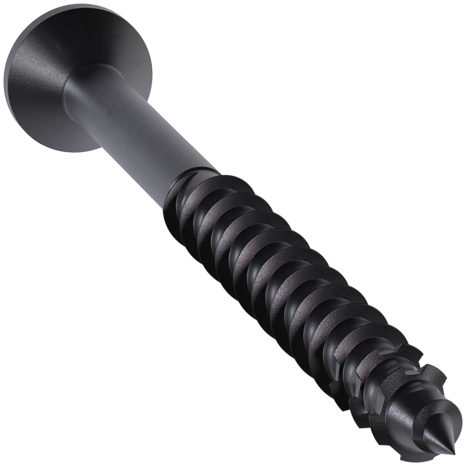 Simpson Strong-Tie TNTBL18234TF Titen Turbo, 3/16-in. x 2-3/4-in. 6-Lobe Flat-Head Concrete and Masonry Screw, Black, 100-Pack