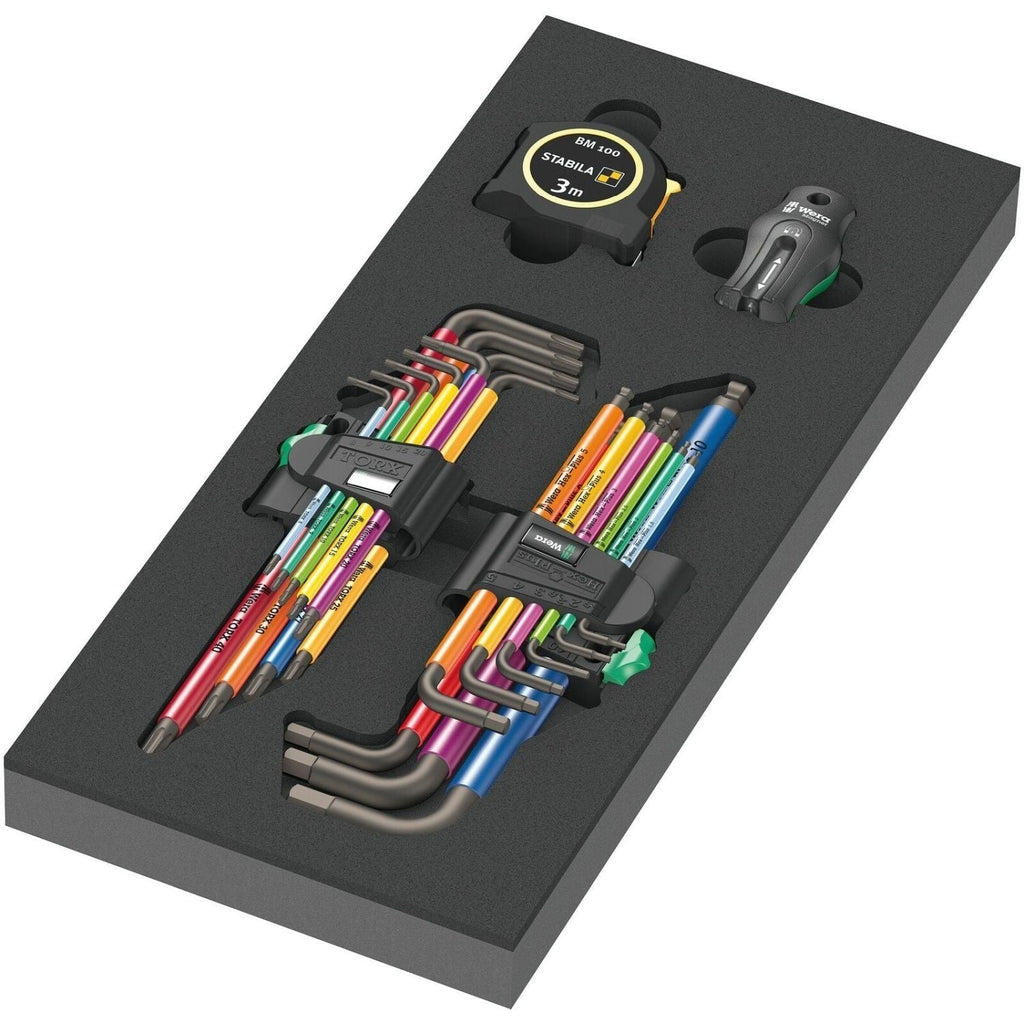 Wera 9740 Foam Insert L-Key Set 1, 20-Pieces