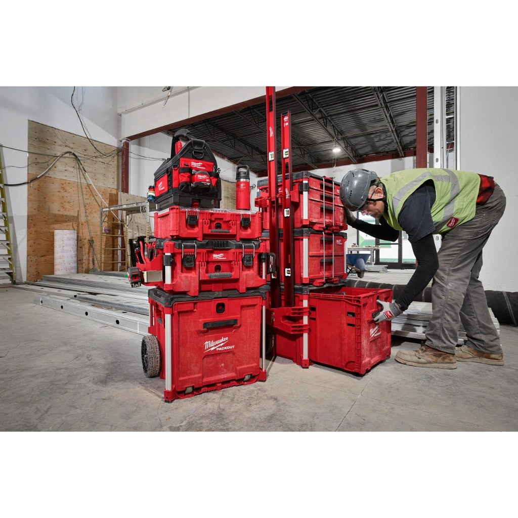 Milwaukee 48-22-8420 PACKOUT Rolling Drawer Tool Box & 48-22-8444 PACKOUT 4-Drawer Tool Box
