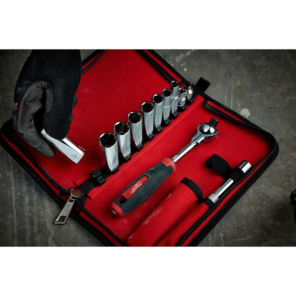 Milwaukee 48-22-9000 12-Piece 3/8" Drive Sae Socket Set