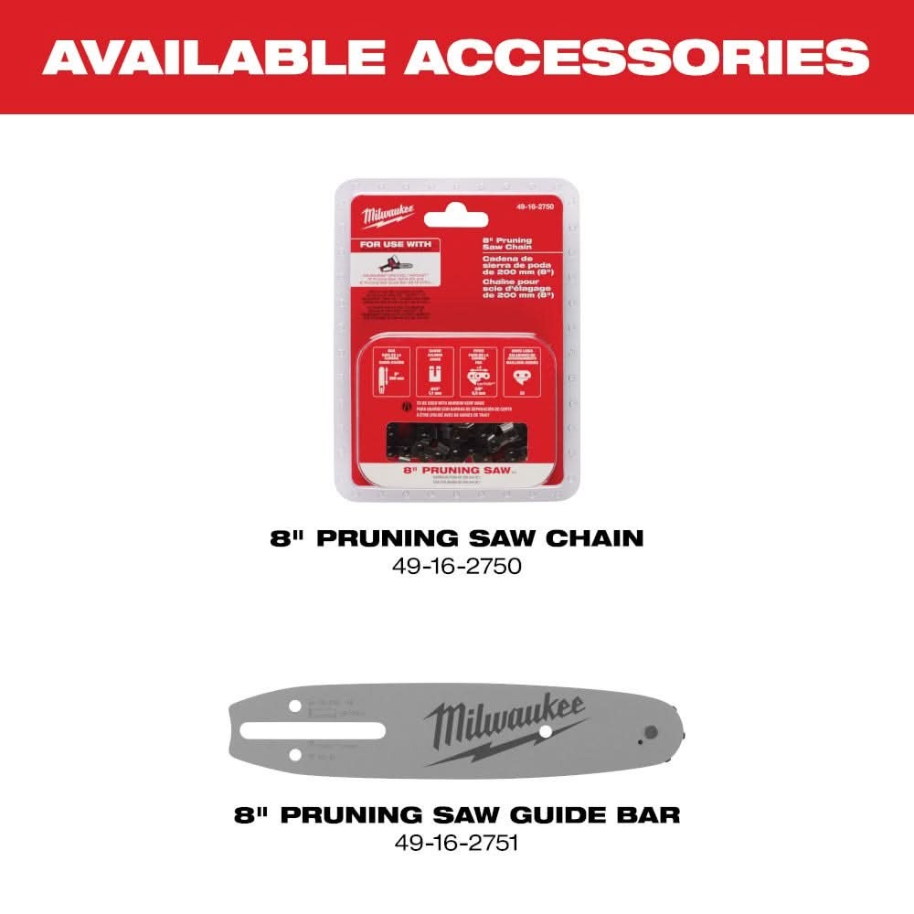 Milwaukee 3004-20 M18 FUEL HATCHET 8" Pruning Saw, Tool Only