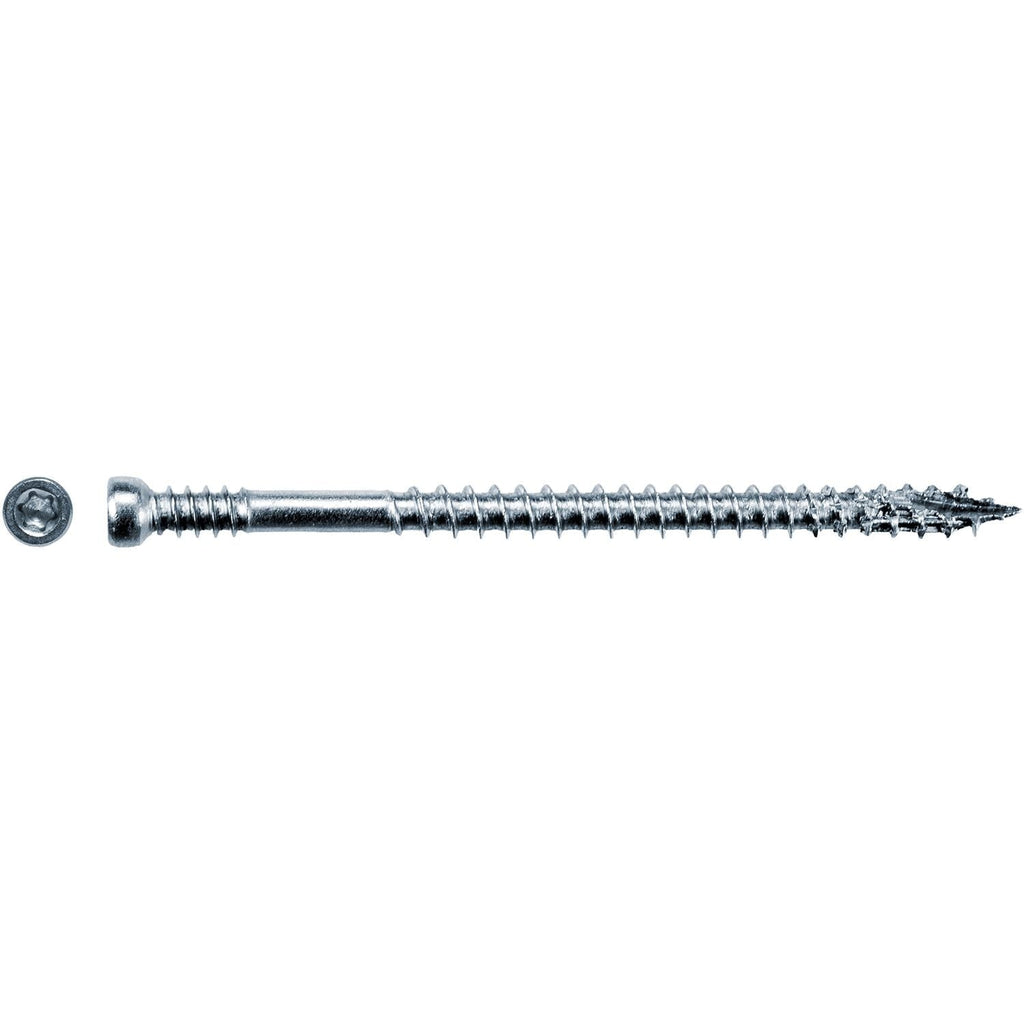 Simpson Strong-Tie FT07212T400 Finish Trim Screw, #7 x 2-1/2-in. T10, Trim-Head, Type 316, 400-Pack
