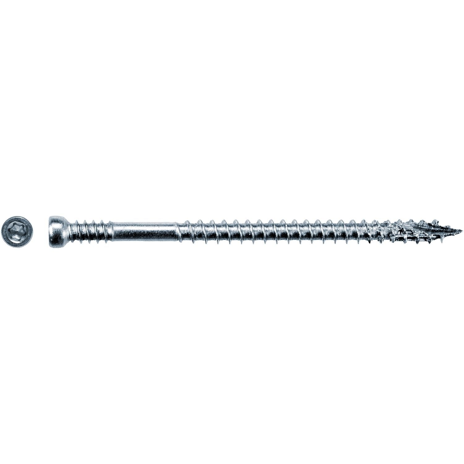 Simpson Strong-Tie FT07212T400 Finish Trim Screw, #7 x 2-1/2-in. T10, Trim-Head, Type 316, 400-Pack