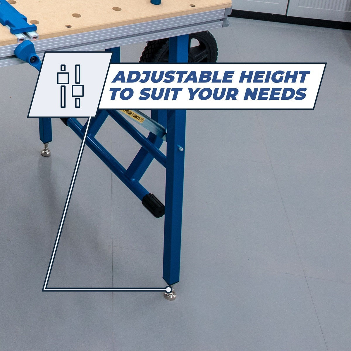 Kreg Adaptive Cutting System Project Table Kit with Folding Rolling Base (ACS1000)