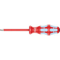 Wera 3165 I Pz VDE Insulated Screwdriver For Pozidriv Screws, Stainless, Pz 2x100-mm.