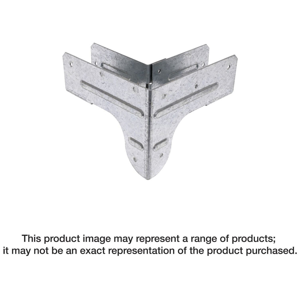 Simpson Strong-Tie RTC2Z RTC 18-Gauge ZMAX Galvanized Rigid Tie Corner Connector for 2x Joist, 2x4 Post