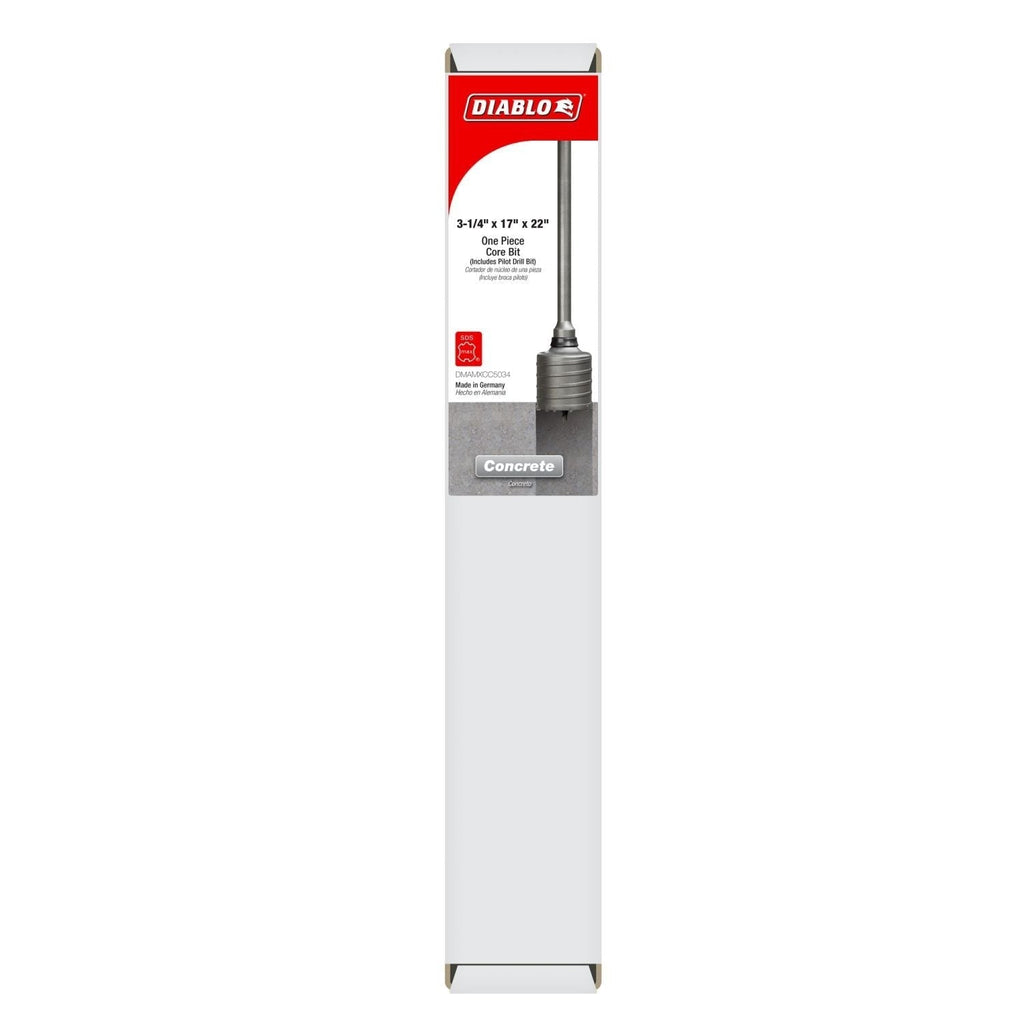 Diablo DMAMXCC5034 3-1/4-in. x 17-in. x 22-in. SDS-Max Carbide Tipped Core Bit