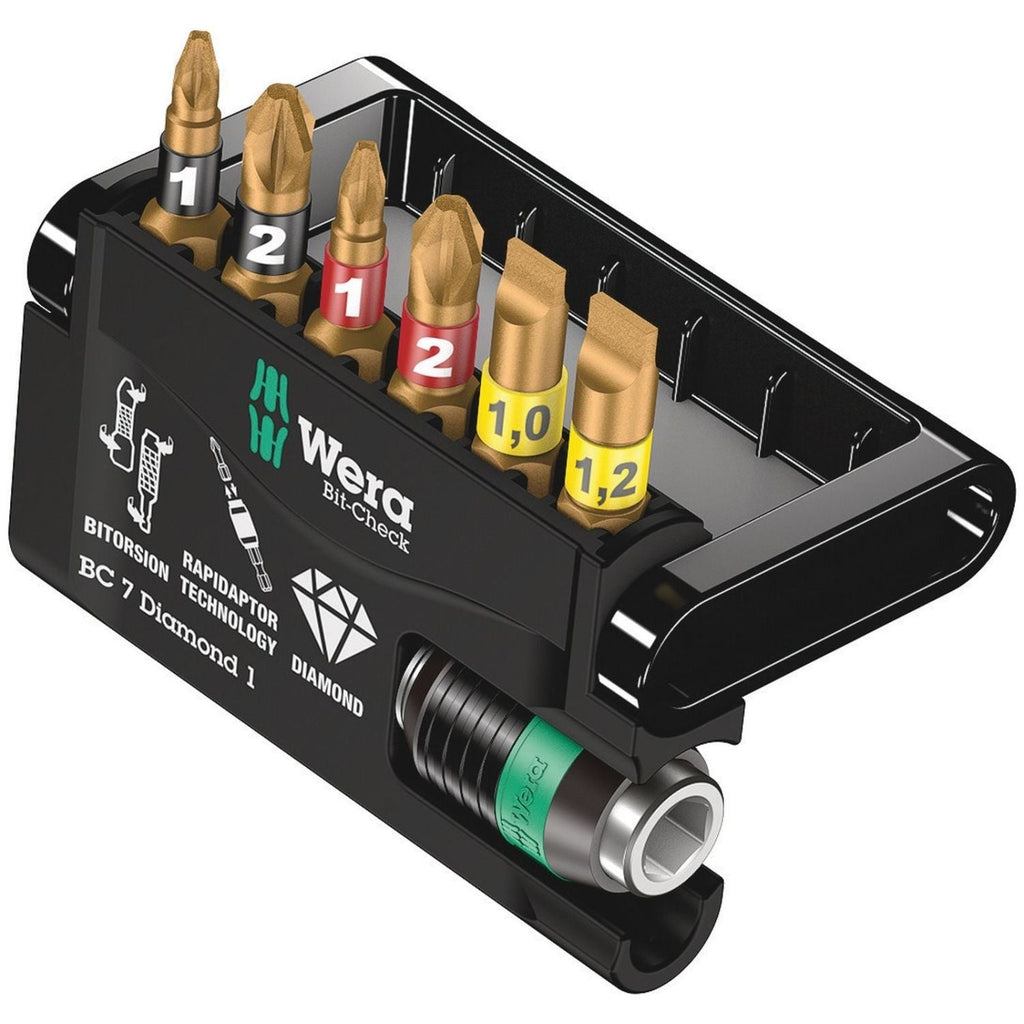 Wera Bit-Check 7 Diamond 1, 7-Pieces