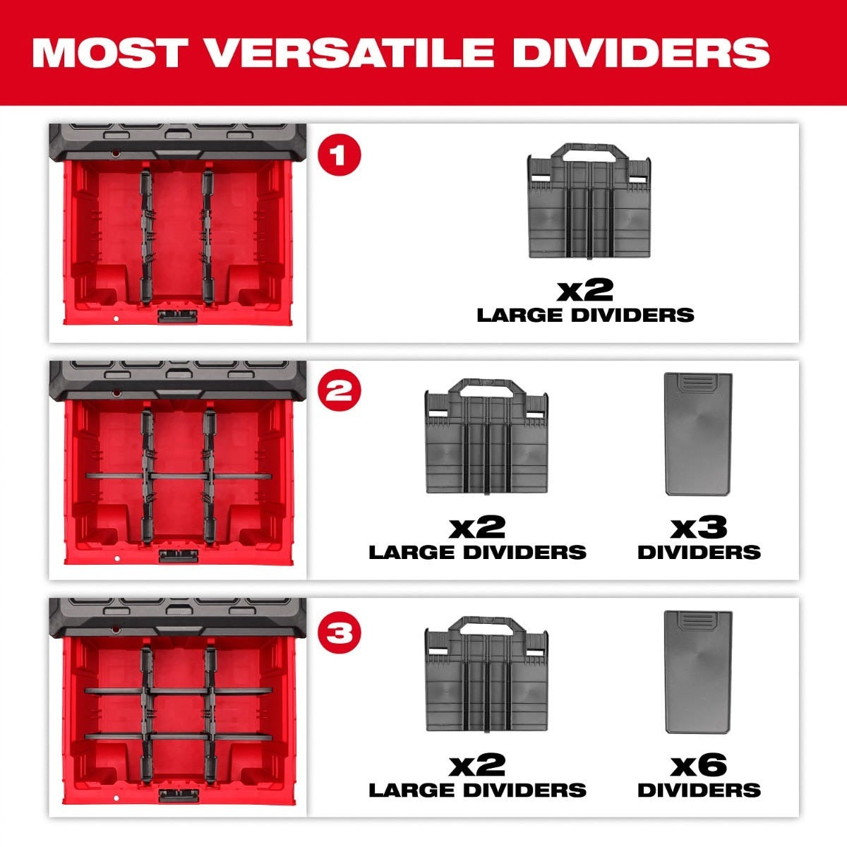 Milwaukee 48-22-8420 PACKOUT Rolling Drawer Tool Box & 48-22-8444 PACKOUT 4-Drawer Tool Box