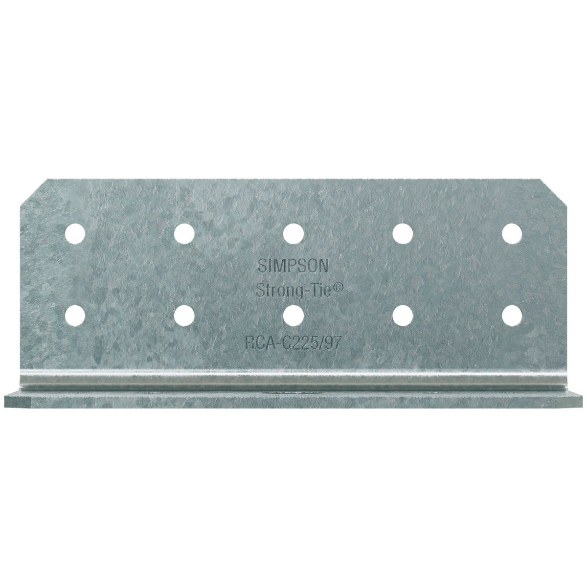 Simpson Strong-Tie 2-in. x 2-in. x 5-in. 12-Gauge Rigid Connector Angle for Concrete, 55-Pack (RCA-C225/97-R55)