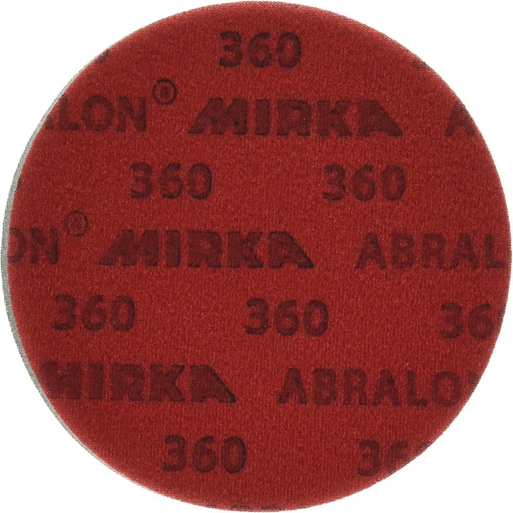 Mirka Abralon 6-in. 360 Grit Hook and Loop Sanding Disc 20-Pack for Wet or Dry Finishing (8A-241-360)