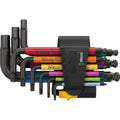 Wera 950/9 Hex-Plus Multicolour Imperial 3 L-Key Set, Imperial, Blacklaser, 9-Pieces