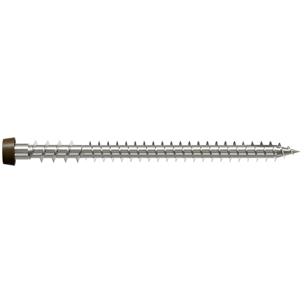 Simpson Strong-Tie DCU234MB305BR01 Deck-Drive DCU COMPOSITE Screw, #10 x 2-3/4-in. T20, Type 305, Brown 01, 1750-Pack