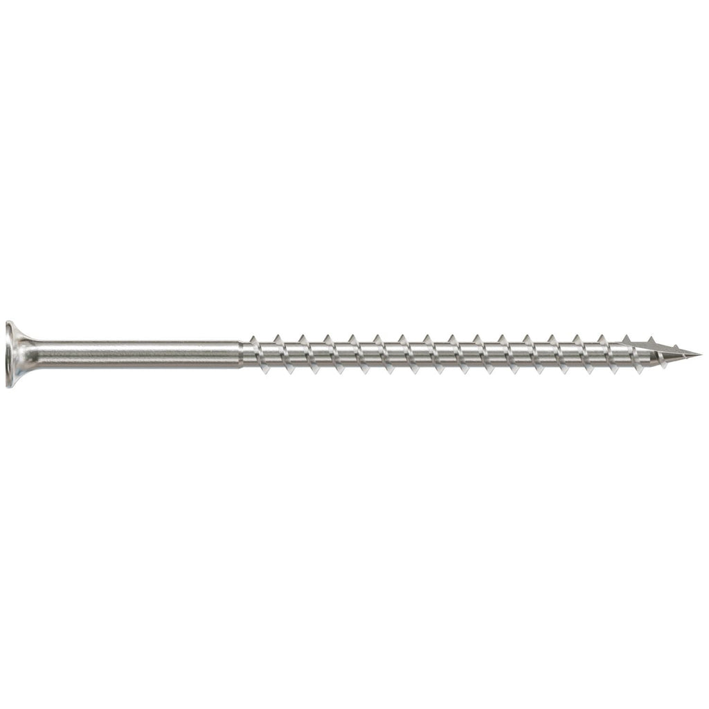 Simpson Strong-Tie T10350DB5 Bugle-Head Wood Screw, Square Drive, #10 x 3-1/2-in. #2 Square, Type 316, 5-lb.