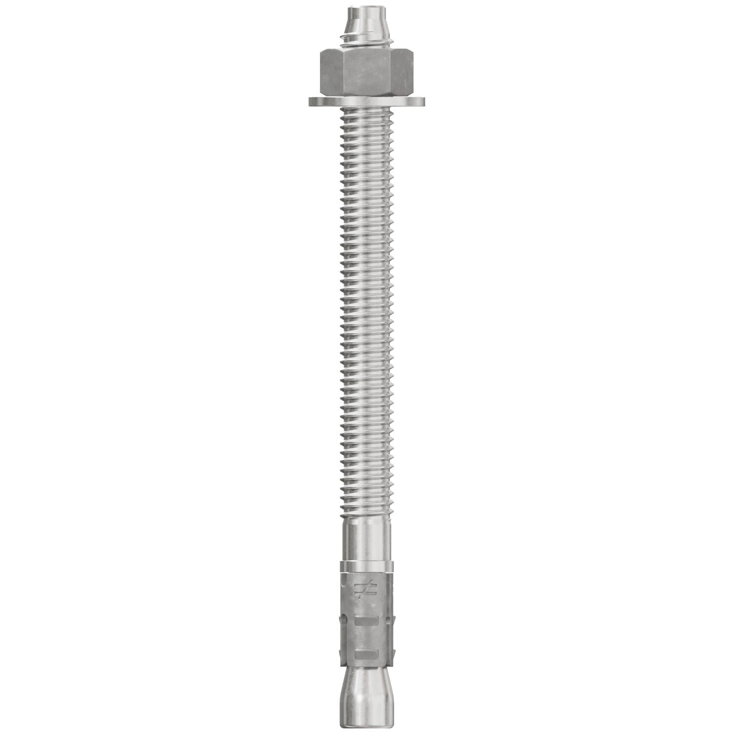Simpson Strong-Tie STB2-37500S6F50 Strong-Bolt 2, 3/8-in. x 5-in. Type 316 Stainless-Steel Wedge Anchor, Fully Assembled, 50-Pack