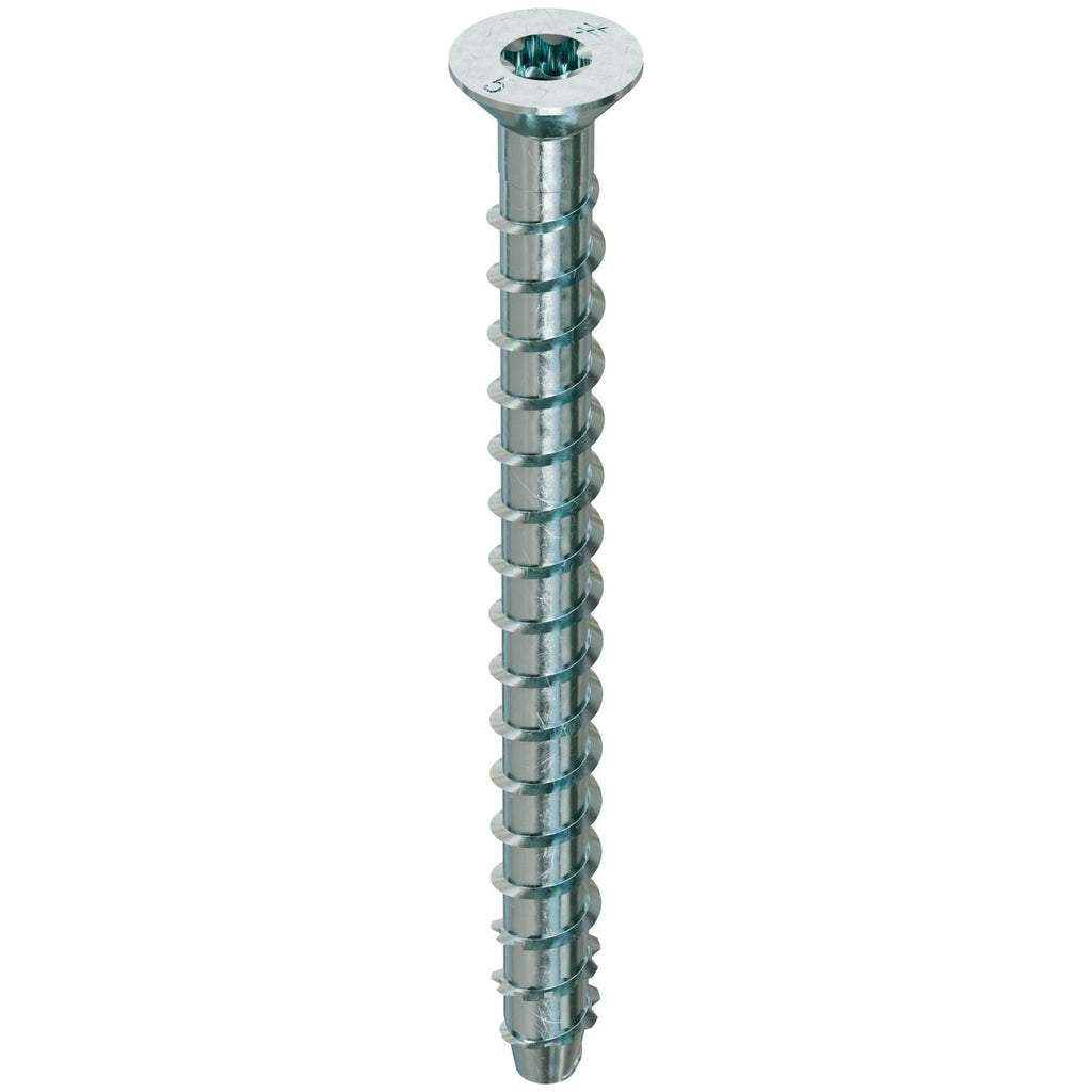 Simpson Strong-Tie Titen HD 3/8-in. x 5-in. Zinc-Plated Countersunk Head Heavy-Duty Screw Anchor, 50-Pack (THD37500CS)