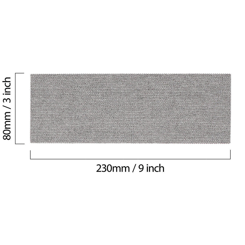 Mirka Abranet 3 in. x 9 in. P80 Grip Net Sanding Strips for Dust-Free Sanding, 50-Pack (9A-175-080)