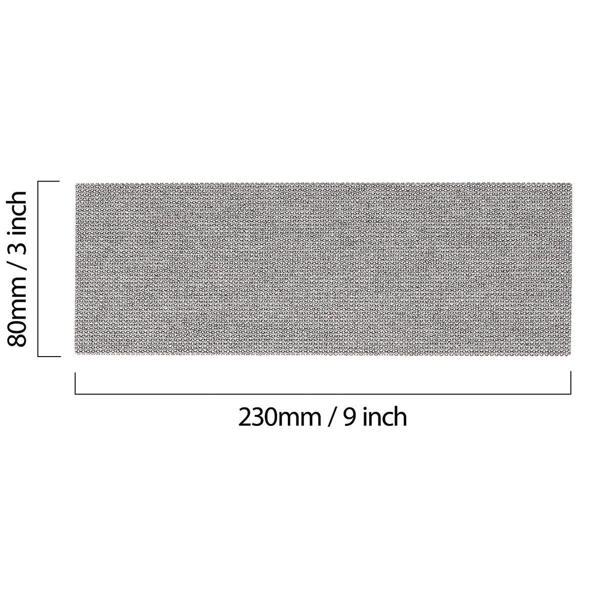 Mirka Abranet 3 in. x 9 in. P80 Grip Net Sanding Strips for Dust-Free Sanding, 50-Pack (9A-175-080)