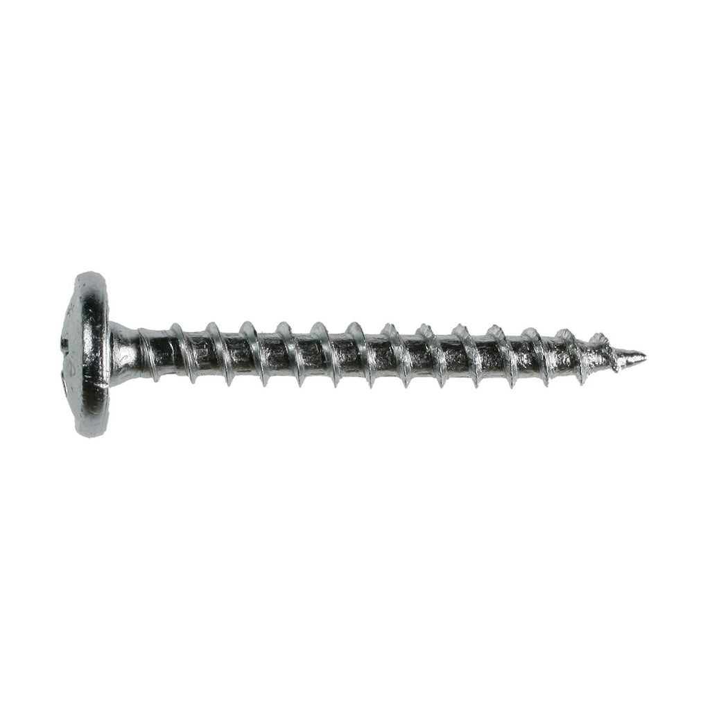 Simpson Strong-Tie SD8X1.25-R Wafer-Head Screw, #8 x 1-1/4-in. #2 Phillips, Clear Zinc Coating, 100-Pack