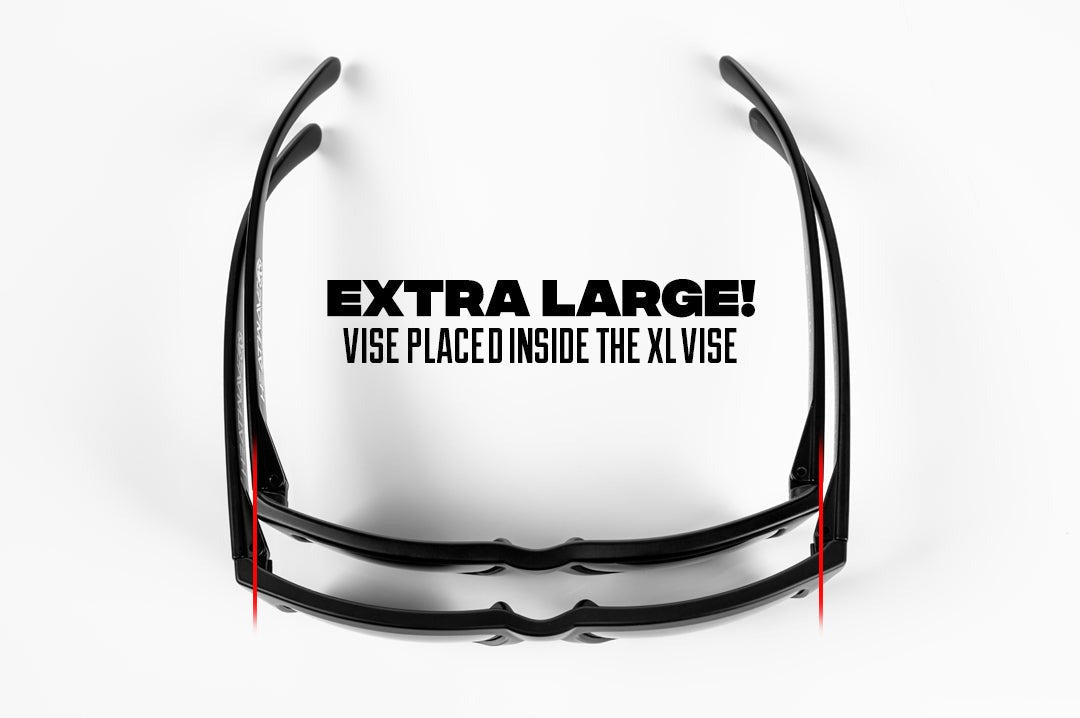 Heat Wave XL VISE Z87 Black Frame Black Lens Sunglasses