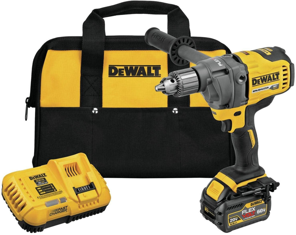 DeWalt DCD130T1 FlexVOLT 60V Max Mixer / Drill With E-Clutch System 6.0Ah Kit