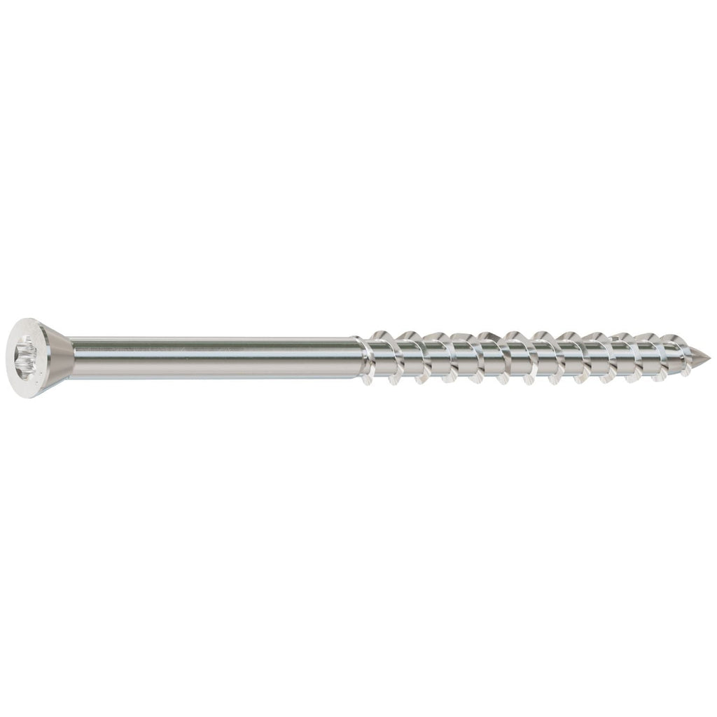 Simpson Strong-Tie S07250WP1 Deck-Drive DWP WOOD SS Screw, #7 x 2-1/2-in. T-15, Trim Head, Type 305, 1-lb.