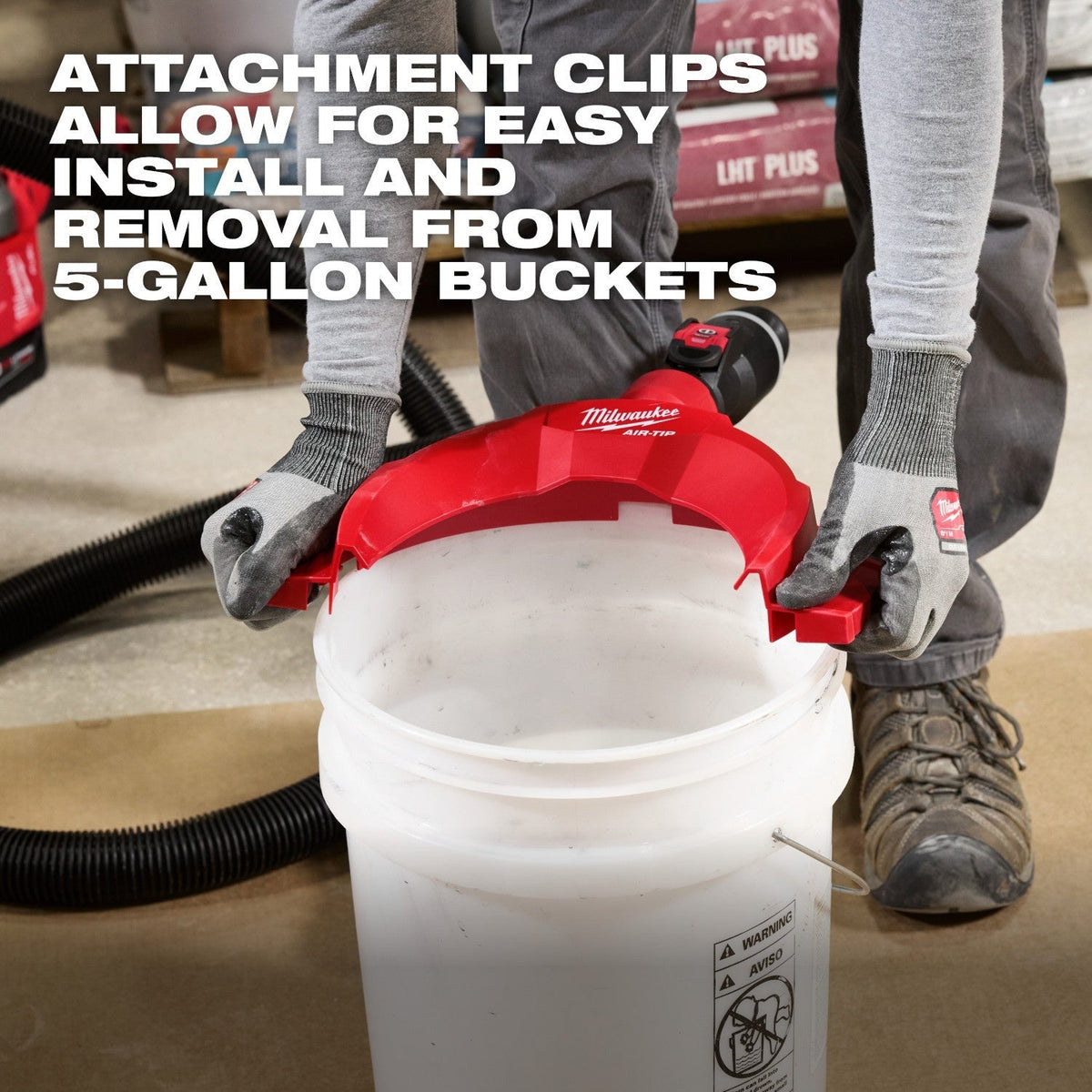Milwaukee 49-90-2041 AIR-TIP Bucket Topper Dust Collector