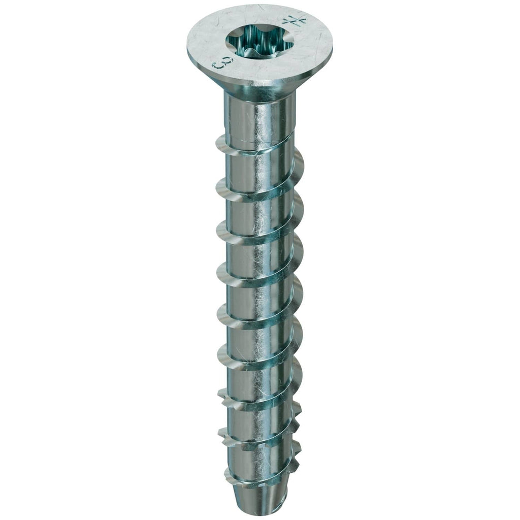 Simpson Strong-Tie THD37300CS Titen HD 3/8-in. x 3-in. Zinc-Plated Countersunk Head Heavy-Duty Screw Anchor, 50-Pack