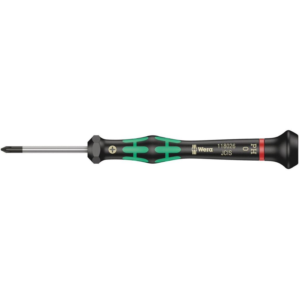 Wera 2050 Ph Screwdriver For Phillips Screws For Electronic Applications, Ph 1x60-mm.