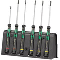 Wera 2035/6 B Screwdriver Set And Rack For Electronic Applications, 6-Pieces