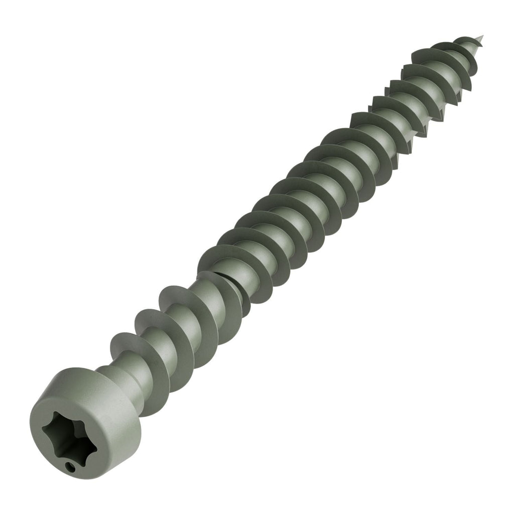 Simpson Strong-Tie DCU2GRR350 Deck-Drive DCU COMPOSITE Screw, #10 x 2-in. T20, Quik Guard, Gray, 350-Pack