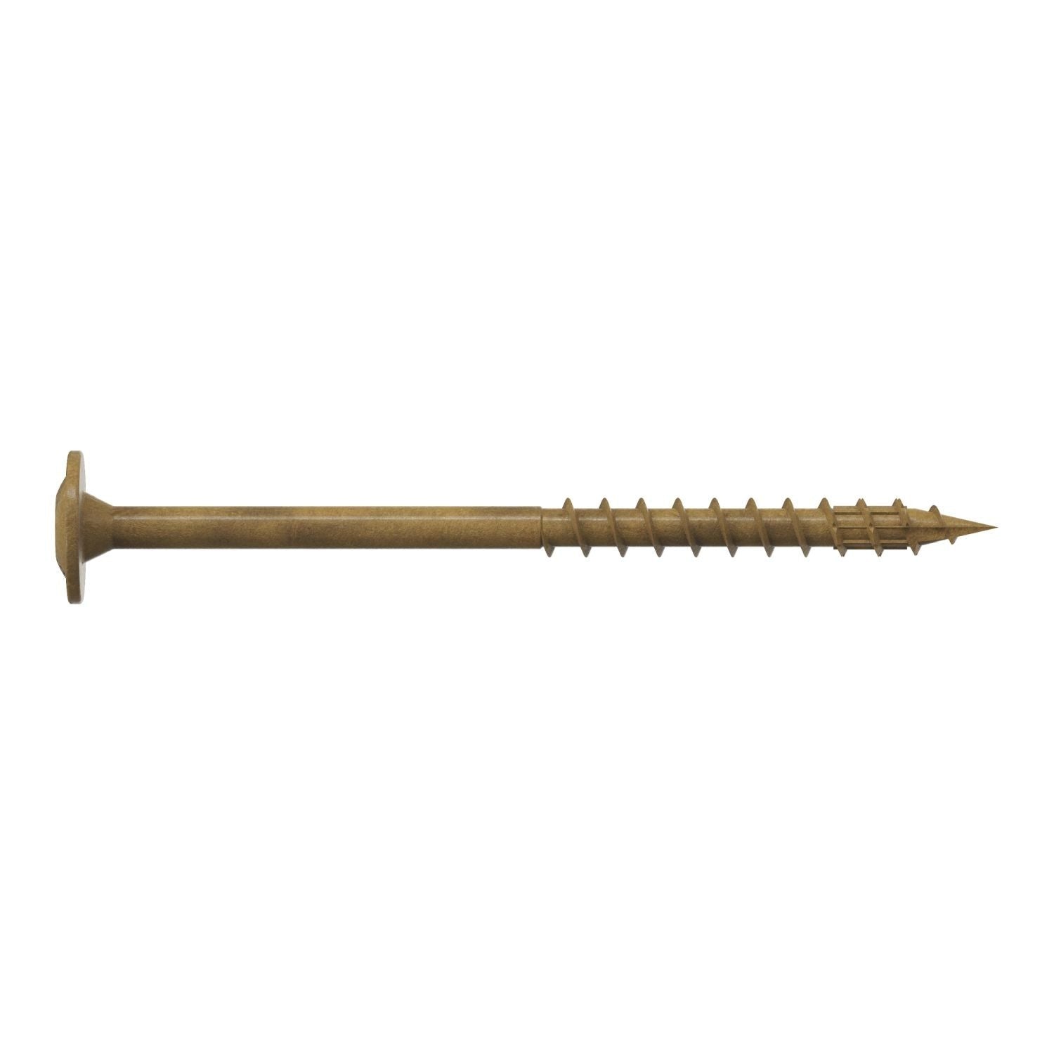 Simpson Strong-Tie CBT08212MB Wafer-Head Construction Screw, #8 x 2-1/2-in. T20, Quik Guard, Tan, 1750-Pack