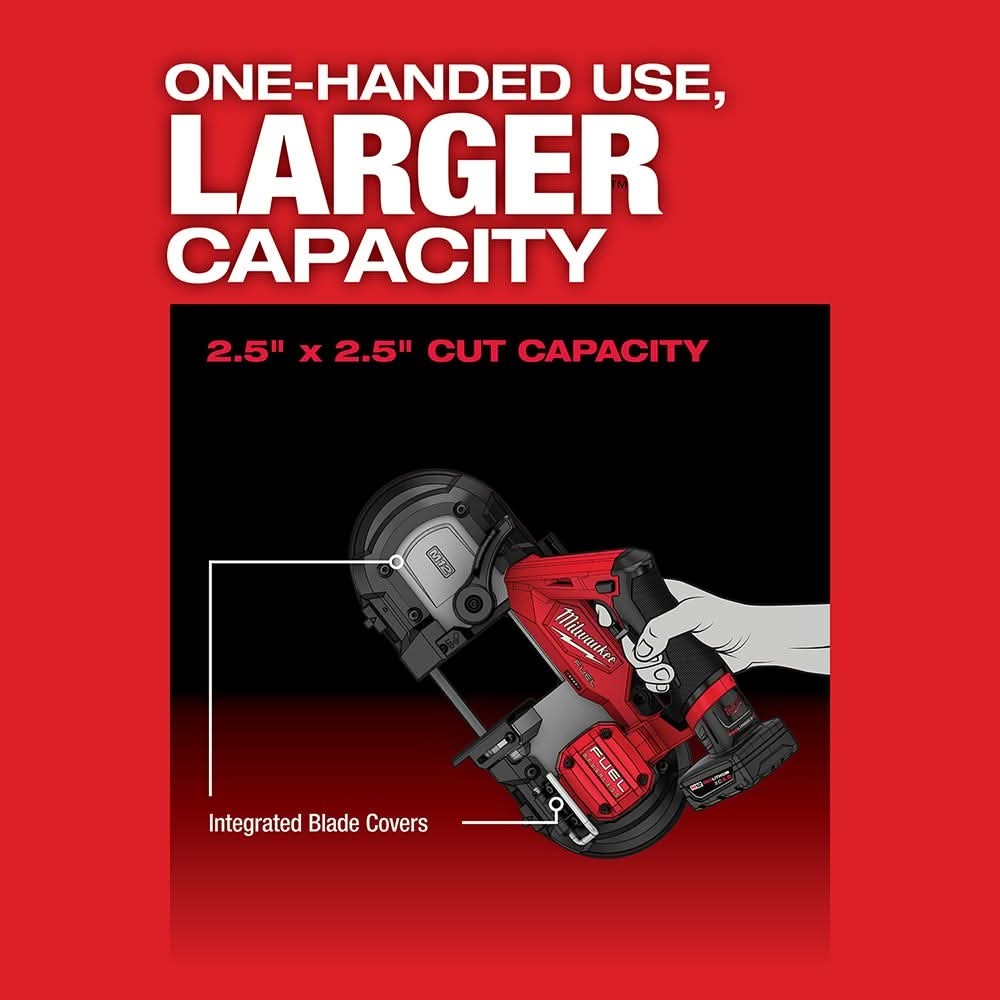 Milwaukee 2529-21XC M12 FUEL Compact Band Saw 4.0Ah + 5.0Ah Kit