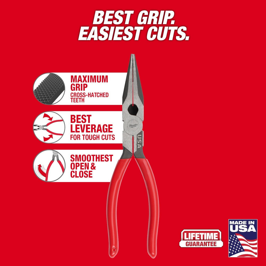 Milwaukee MT500-6P 6-Piece Dipped Grip Pliers, Wire Stripper, & Cushion Grip Screwdrivers PACKOUT Low-Profile Compact Organizer Set