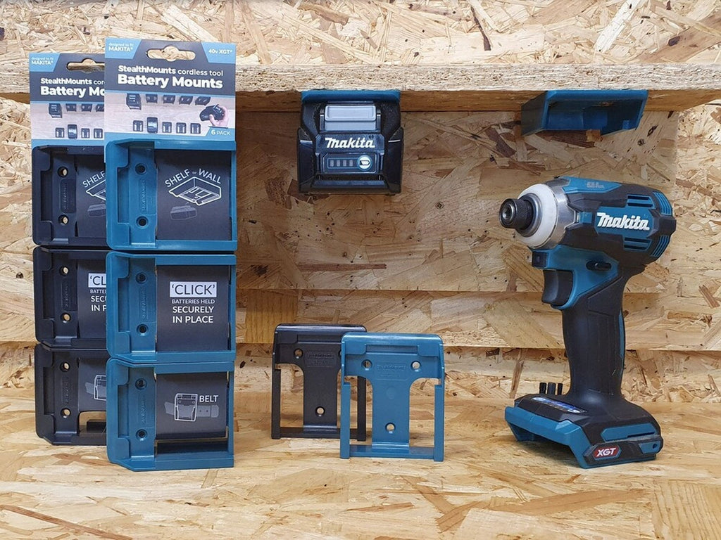 StealthMounts Battery Mounts for Makita 40V XGT, 6-Pack