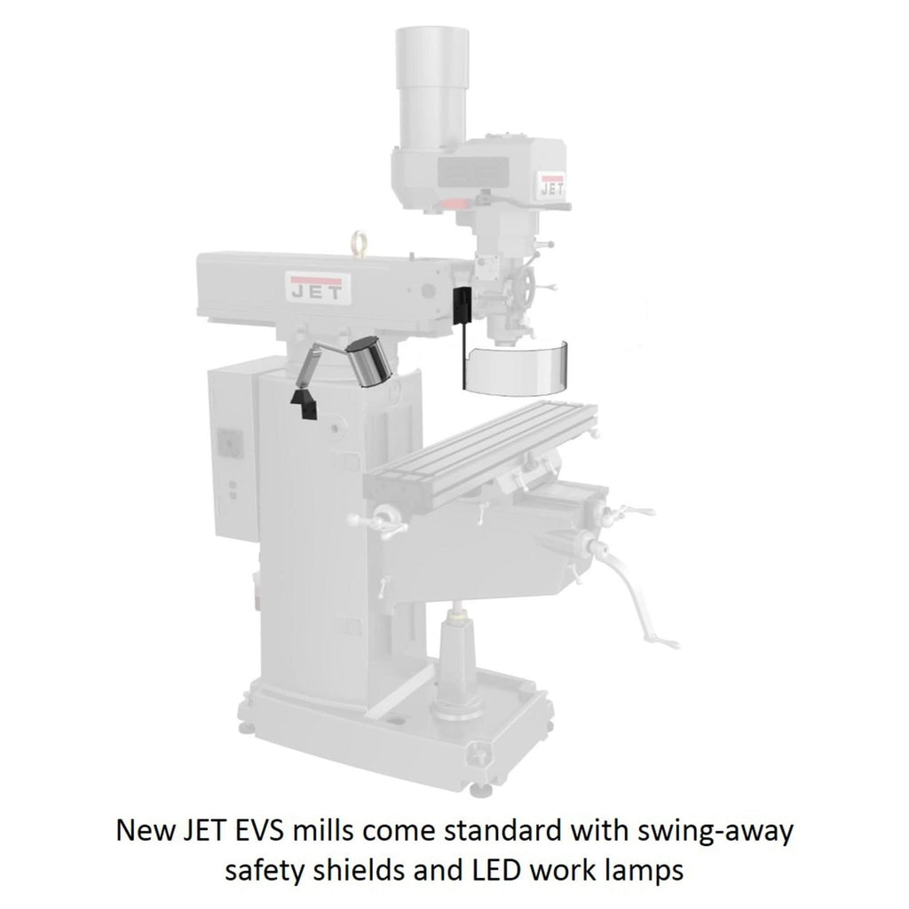 Jet Tools 691500 JTM-949EVS/230 Electronic Variable Speed Vertical Milling Machine 230V 3Ph