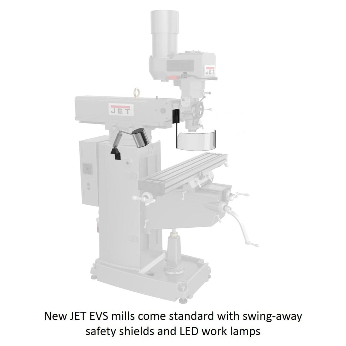 Jet Tools 691500 JTM-949EVS/230 Electronic Variable Speed Vertical Milling Machine 230V 3Ph