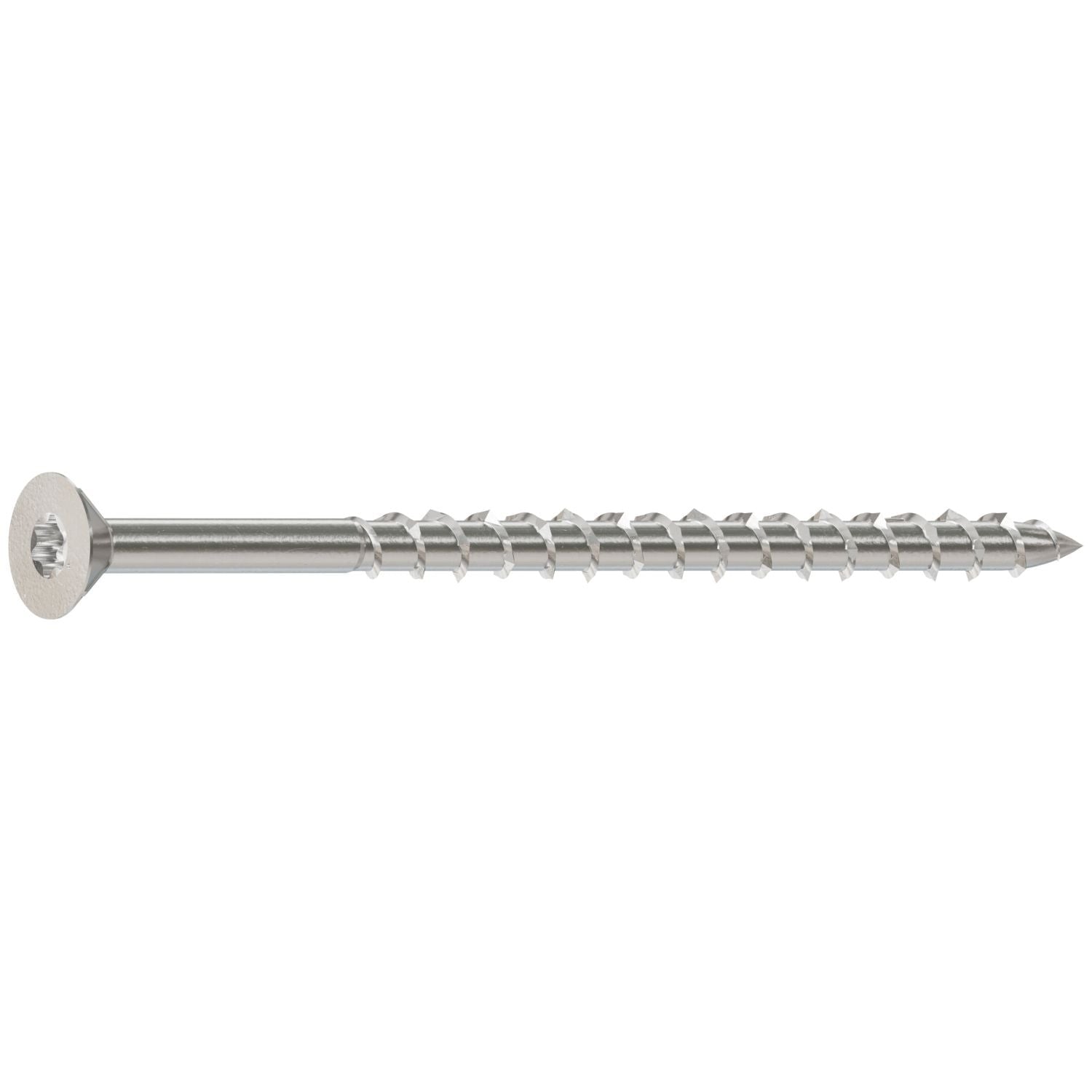 Simpson Strong-Tie T08300WPF5 Deck-Drive DWP WOOD SS Screw, #8 x 3-in. T-20, Flat Head, Type 316, 5-lb.