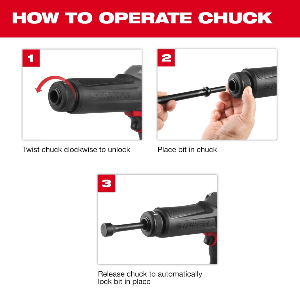 Milwaukee M18 FUEL STRIKER Hammer Chisel (3771-20)