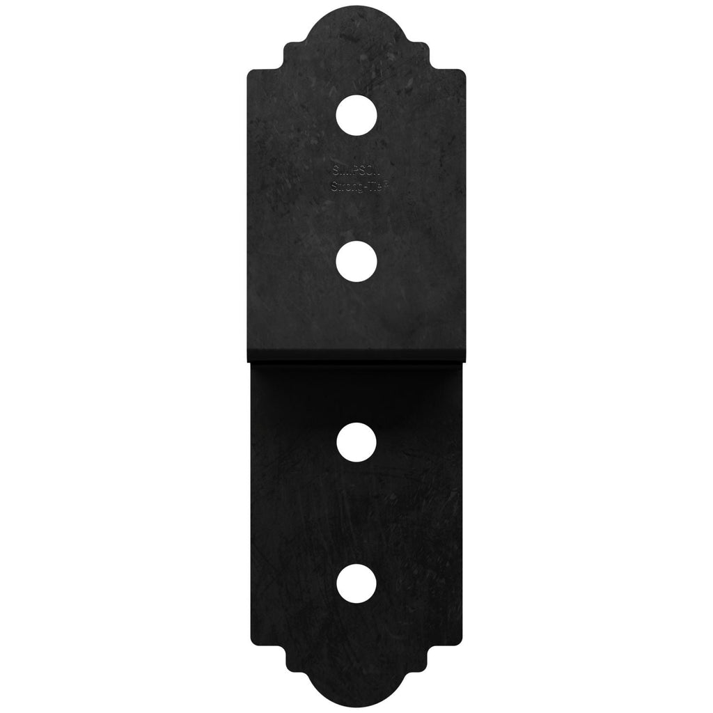 Simpson Strong-Tie APDJT1.75-4 Outdoor Accents Mission Collection 3-in. ZMAX, Black Powder-Coated Deck Joist Tie for 1-3/4-in. Wood