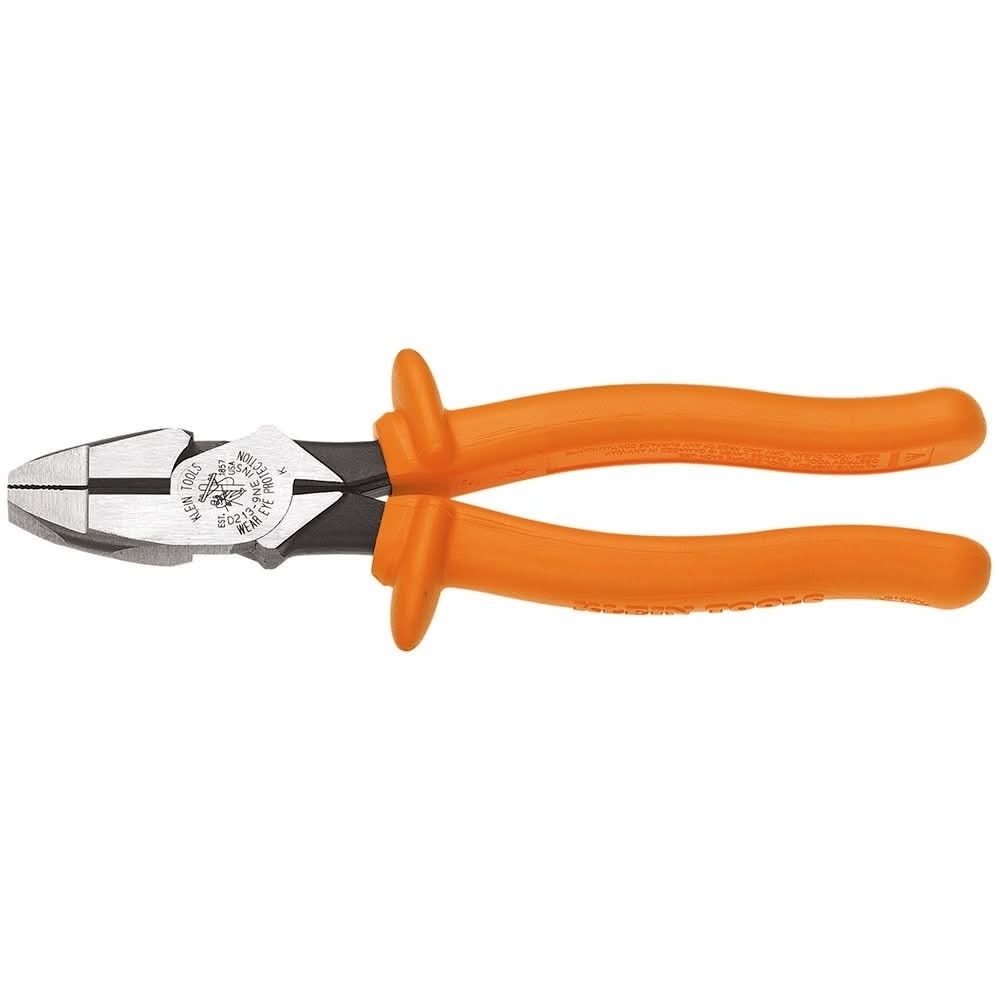 Klein D213-9NE-INS 9" Insulated High-Leverage Side-Cutting Pliers