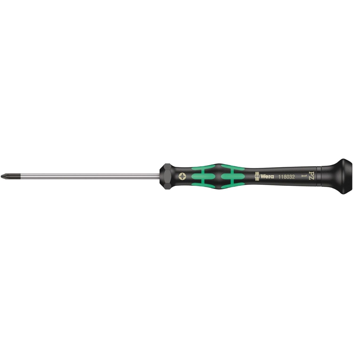 Wera 2055 Pz Screwdriver For Pozidriv Screws For Electronic Applications, Pz 1x80-mm.