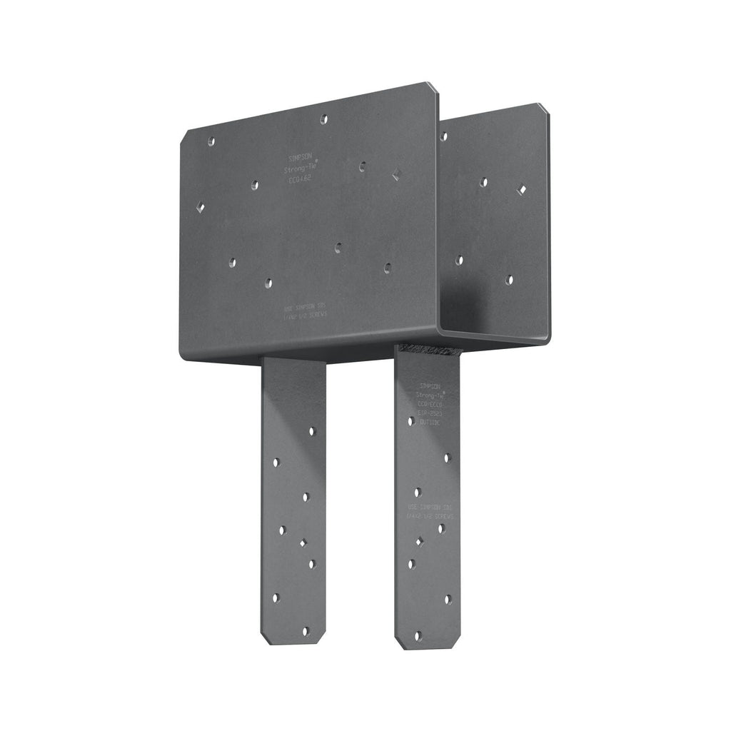 Simpson Strong-Tie Column Cap for Triple-2x Beam, 6x Post with Strong-Drive SDS Screws (CCQ4.62-5.50SDS)