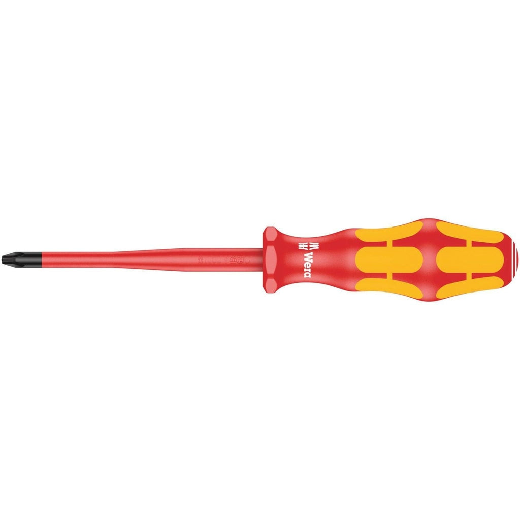 Wera 162 Iss Ph VDE Insulated Screwdriver With Reduced Blade Diameter For Phillips Screws, Ph 2x100-mm.