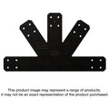 Simpson Strong-Tie APVGP812 Outdoor Accents Avant Collection 8:12 Pitch, Black Powder-Coated Gable Plate