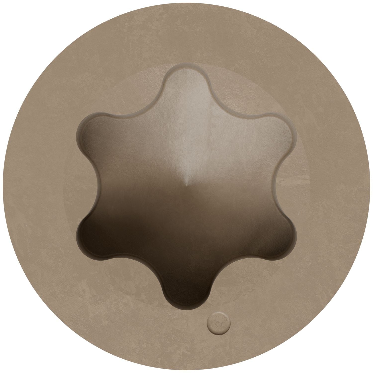 Simpson Strong-Tie T07225FT70TN02 Trim-Head Screw, 6-Lobe Drive, #7 x 2-1/4-in. T-15 Type 316, Tan 02, 70-Pack