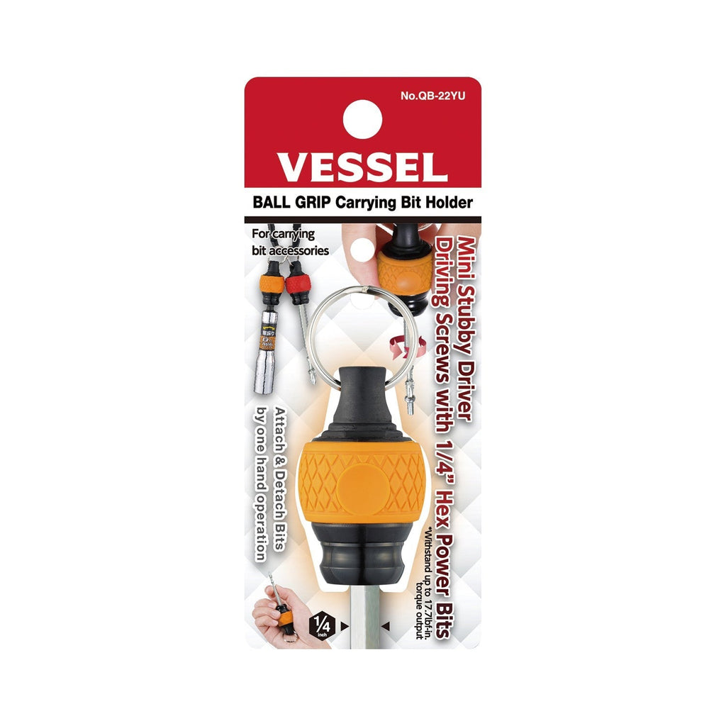Vessel QB22YU Ball Grip Carrying Bit Holder