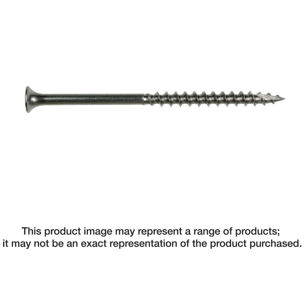 Simpson Strong-Tie T10350DB5 Bugle-Head Wood Screw, Square Drive, #10 x 3-1/2-in. #2 Square, Type 316, 5-lb.