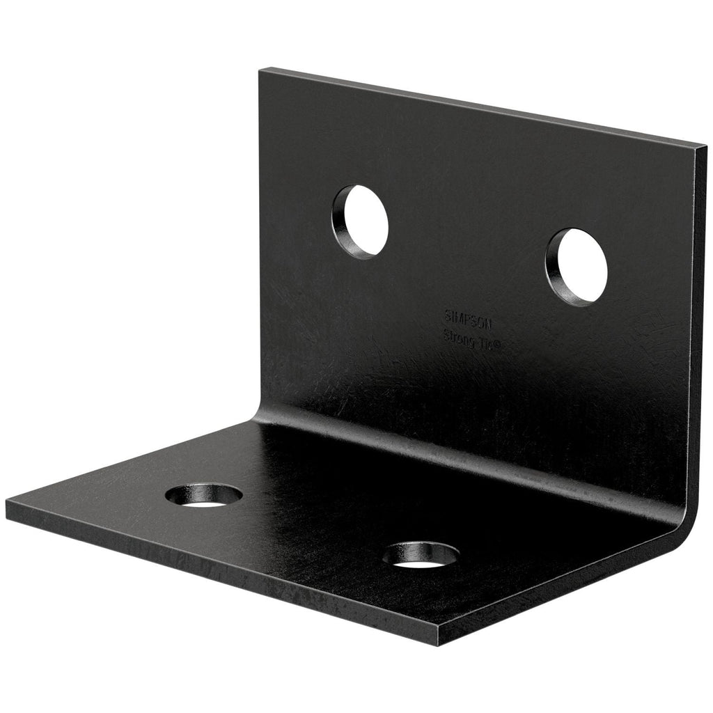 Simpson Strong-Tie HL46PC HLPC 4-1/4-in. x 6-in. Black Powder-Coated Ornamental Heavy Angle