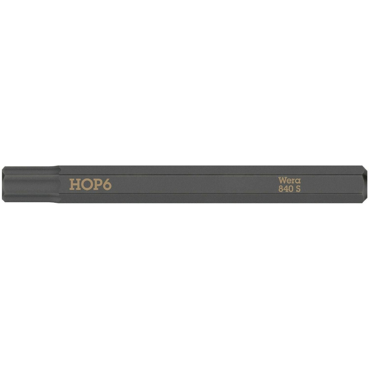 Wera 840 S Hex-Plus Bit For Impact Screwdrivers, 1/8-in.x70-mm.